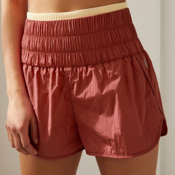 free people FP movement the way home shorts red rendezvous NWT XS - Picture 1 of 6
